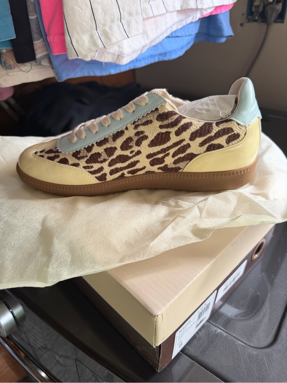 Oasis Society Leopard Print Sneakers
